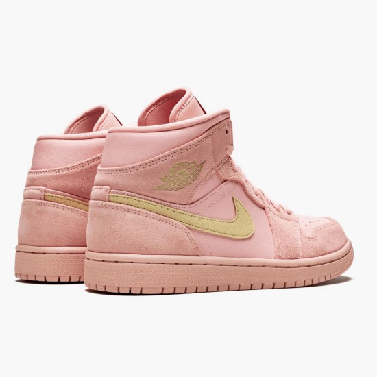 Nike Jordan 1 Mid Coral Gold 852542-600 Joggesko