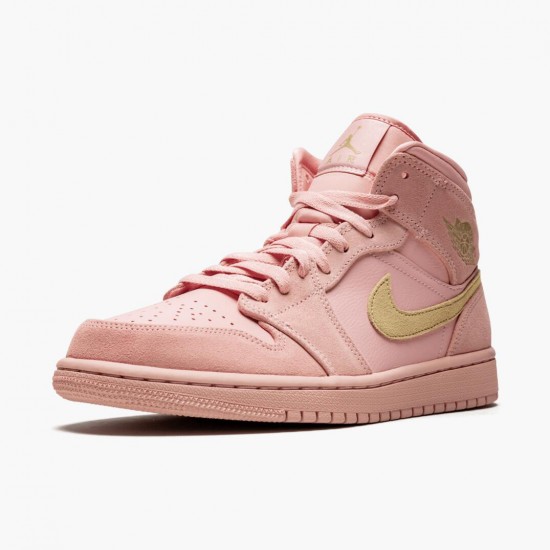 Nike Jordan 1 Mid Coral Gold 852542-600 Joggesko