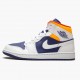 Nike Jordan 1 Mid Royal Blue Laser Orange 554724-131 Joggesko