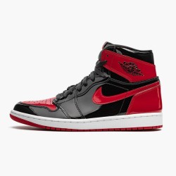 Nike Jordan 1 Retro High OG Patent Bred Red 555088-063 Joggesko