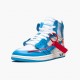 Nike Jordan 1 Retro High Off-White University Blue AQ0818-148 Joggesko