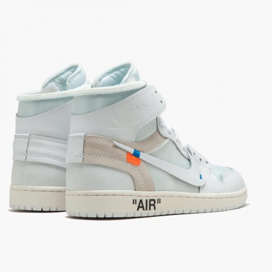 Nike Jordan 1 Retro High Off-White White AQ0818-100 Joggesko