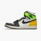 Nike Jordan 1 Retro High White Black Volt University Gold 555088-118 Joggesko