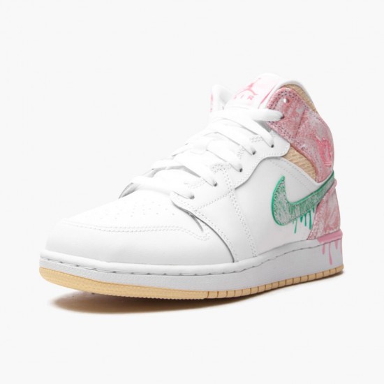 Nike Jordan 1 Mid SE GS Ice Cream DD1666-100 Joggesko