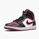 Nike Jordan 1 Mid Bred Toe 554724-066 Joggesko