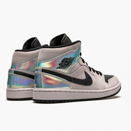 Nike Jordan 1 Mid Dirty Powder Iridescent Barely BQ6472-602 Joggesko