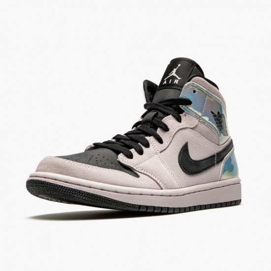 Nike Jordan 1 Mid Dirty Powder Iridescent Barely BQ6472-602 Joggesko