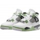 Nike Jordan 4 Retro White Oil Green Dark Ash AQ9129-103 Joggesko