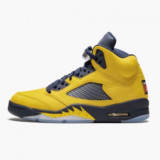 Nike Jordan 5 Retro Michigan 2019 AmarilloCollege Navy CQ9541-704 Joggesko