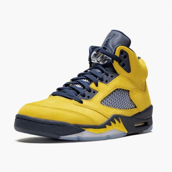 Nike Jordan 5 Retro Michigan 2019 AmarilloCollege Navy CQ9541-704 Joggesko