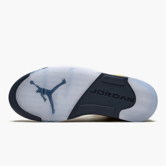 Nike Jordan 5 Retro Michigan 2019 AmarilloCollege Navy CQ9541-704 Joggesko