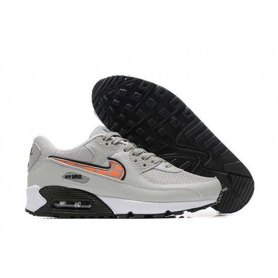 Herre Air Max 90 Grå Oransje Joggesko