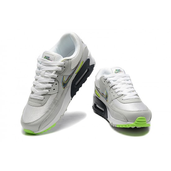 Herre Air Max 90 Grå Hvit and Svart Joggesko