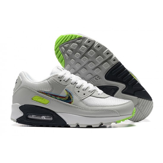 Herre Air Max 90 Grå Hvit and Svart Joggesko