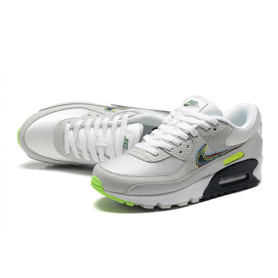 Herre Air Max 90 Grå Hvit and Svart Joggesko