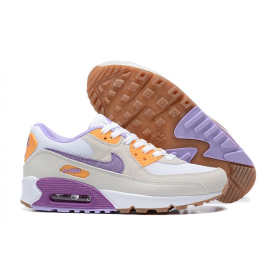 Herre Air Max 90 Lilla Hvit Joggesko