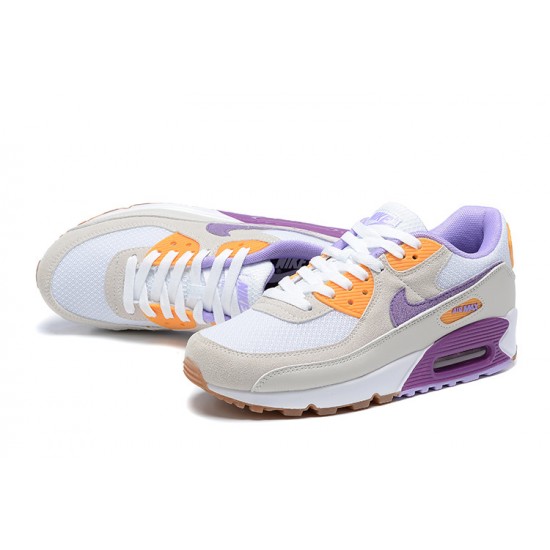 Herre Air Max 90 Lilla Hvit Joggesko