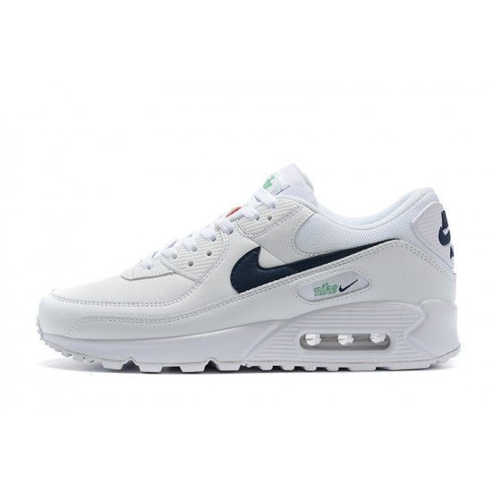 Herre Air Max 90 Hvit Svart Joggesko