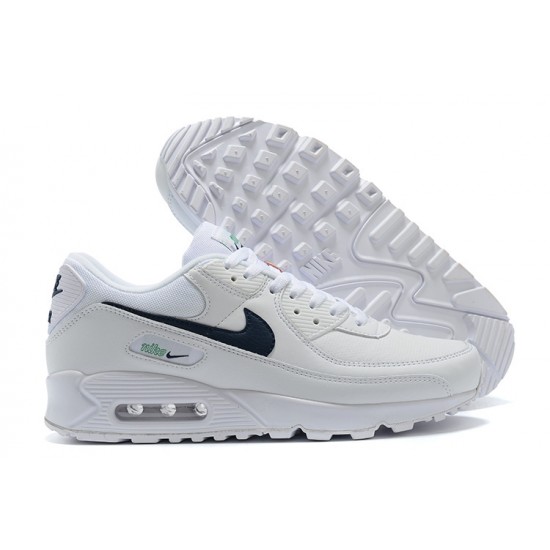 Herre Air Max 90 Hvit Svart Joggesko