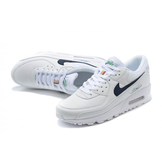 Herre Air Max 90 Hvit Svart Joggesko