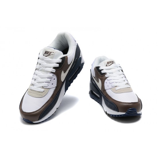 Herre Air Max 90 Hvit Brun DZ3522-002 Joggesko