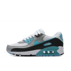 Herre Air Max 90 Hvit Grå and Blå Joggesko