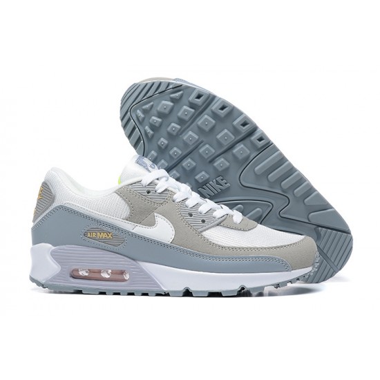 Herre Air Max 90 Hvit Grå and Grønn Joggesko