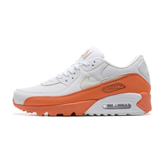 Herre Air Max 90 Hvit Oransje DM0958-100 Joggesko