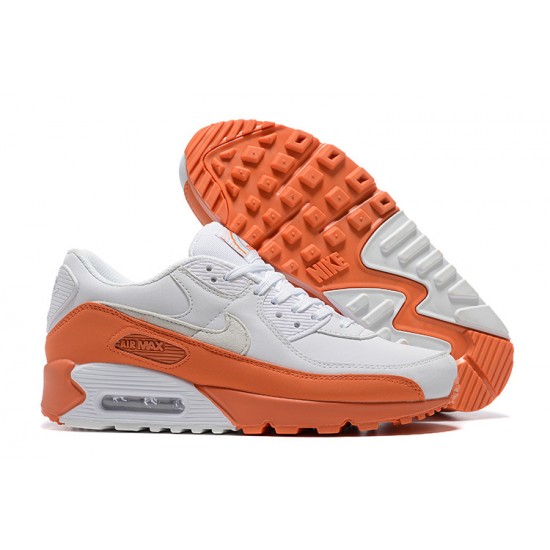 Herre Air Max 90 Hvit Oransje DM0958-100 Joggesko