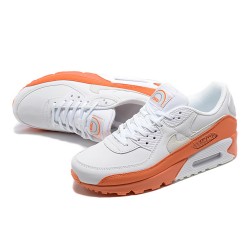 Herre Air Max 90 Hvit Oransje DM0958-100 Joggesko