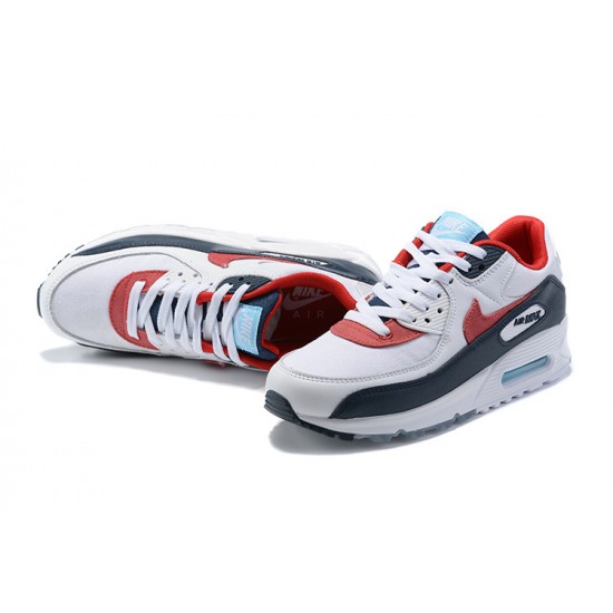 Herre Air Max 90 Hvit Red DJ5170-100 Joggesko