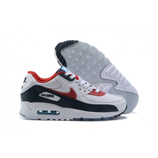 Herre Air Max 90 Hvit Red DJ5170-100 Joggesko