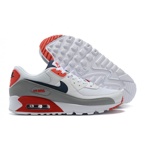 Herre Air Max 90 Hvit Red Joggesko