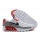 Herre Air Max 90 Hvit Red Joggesko