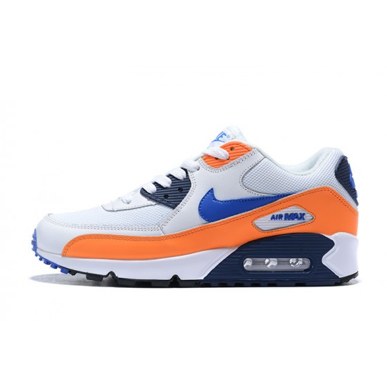 Dame/Herre Air Max 90 Oransje Blå AJ1285-104 Joggesko