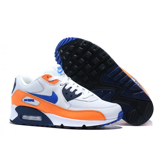 Dame/Herre Air Max 90 Oransje Blå AJ1285-104 Joggesko