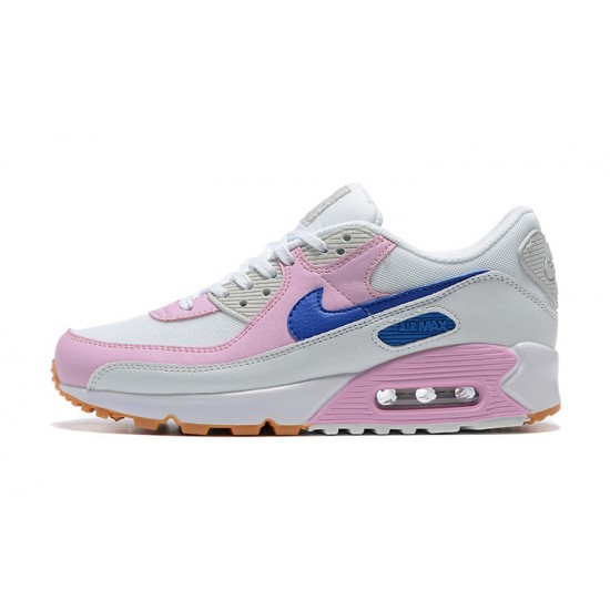 Dame Air Max 90 Hvit Rosa DX3316-100 Joggesko