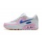 Dame Air Max 90 Hvit Rosa DX3316-100 Joggesko