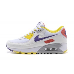 Dame Air Max 90 Hvit Gul Joggesko