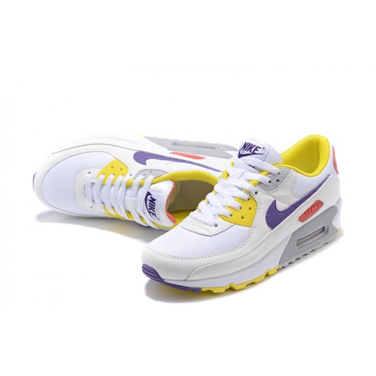 Dame Air Max 90 Hvit Gul Joggesko