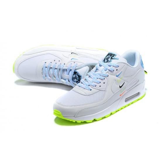 Herre Air Max 90 SE Worldwide Hvit Blå CK7069-100 Joggesko