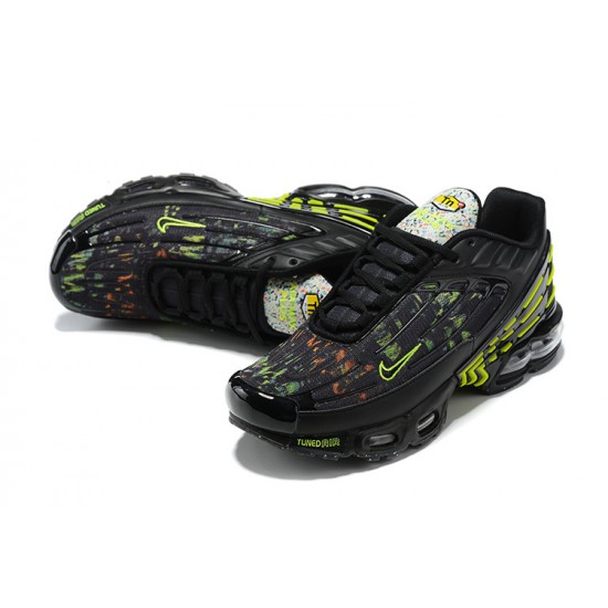 Herre Air Max Plus 3 Svart Grønn DM9097-001  Joggesko