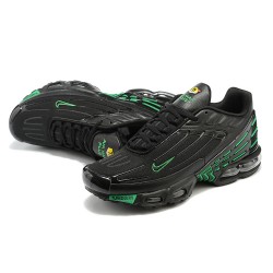 Herre Air Max Plus 3 Svart and Grønn Joggesko