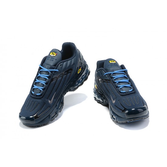 Herre Air Max Plus 3 Blå Grå Joggesko