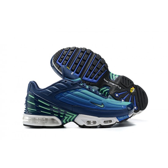 Herre Air Max Plus 3 Blå Hvit CJ9684-400 Joggesko