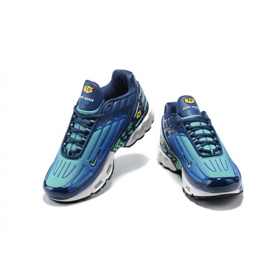 Herre Air Max Plus 3 Blå Hvit CJ9684-400 Joggesko