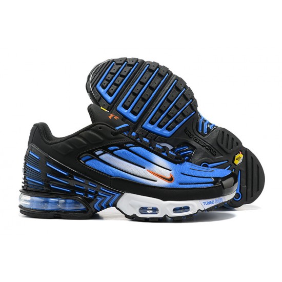 Herre Air Max Plus 3 Blå Hvit and Svart DR8588-400 Joggesko