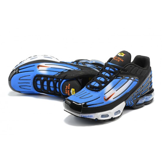 Herre Air Max Plus 3 Blå Hvit and Svart DR8588-400 Joggesko