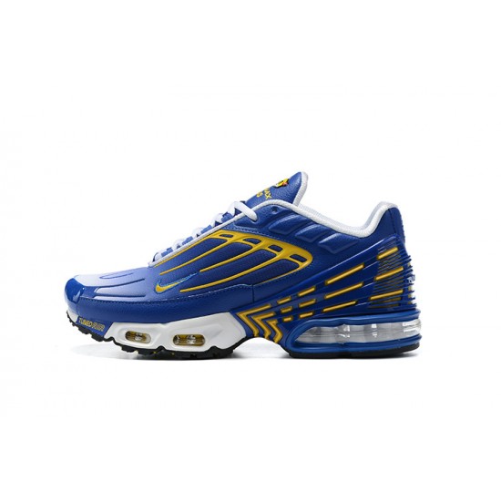 Herre Air Max Plus 3 Blå Gul CW1417-400 Joggesko