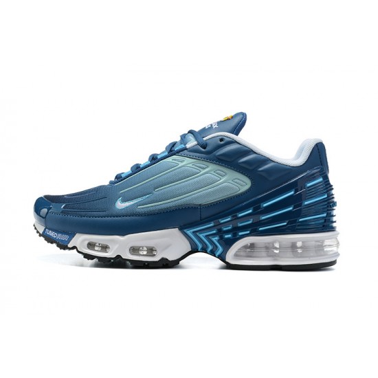 Herre Air Max Plus 3 Blå and Hvit Joggesko